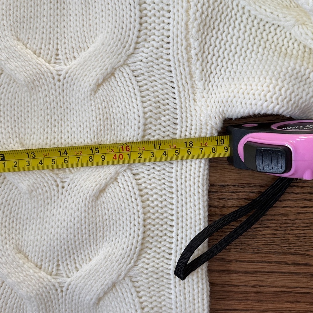Cozy Cream Cable Knit Sweater - Picture 5 of 5